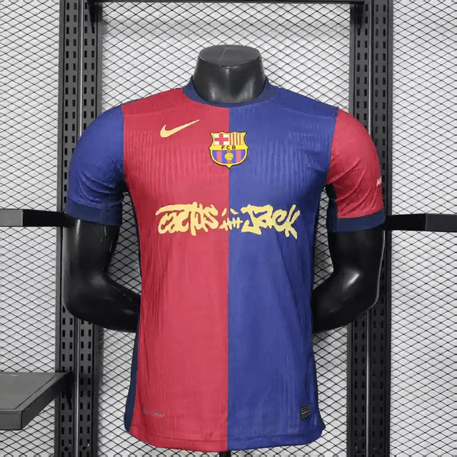 Barca 24/25 players version home shirt travis scott edition