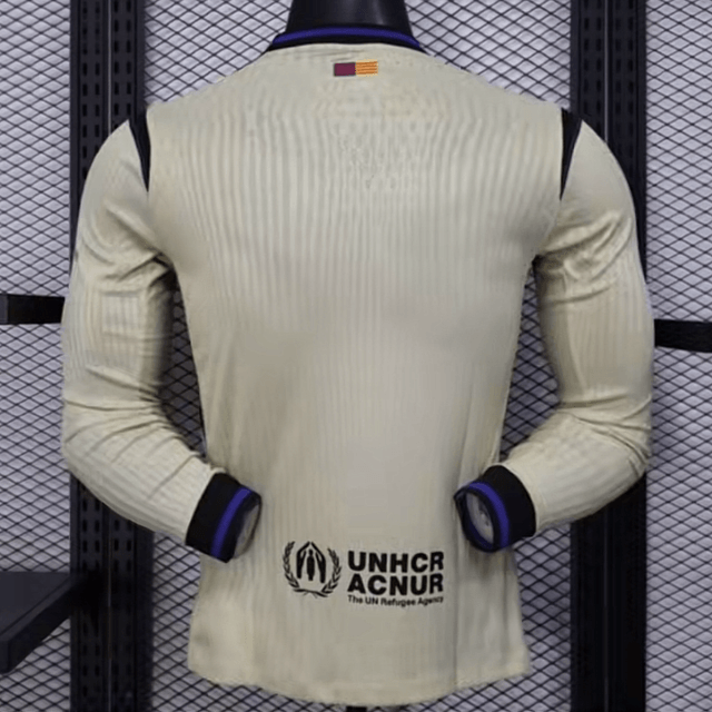 Barca 25/26 long sleeve players version away shirt