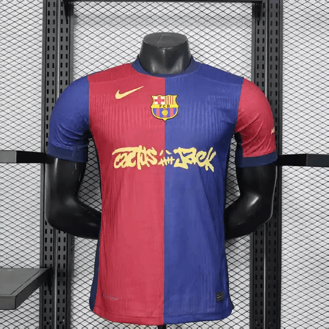 Barca 24/25 players version home shirt travis scott edition