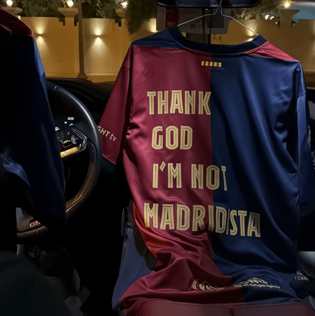 Barca Thank God I’m not Madridista
